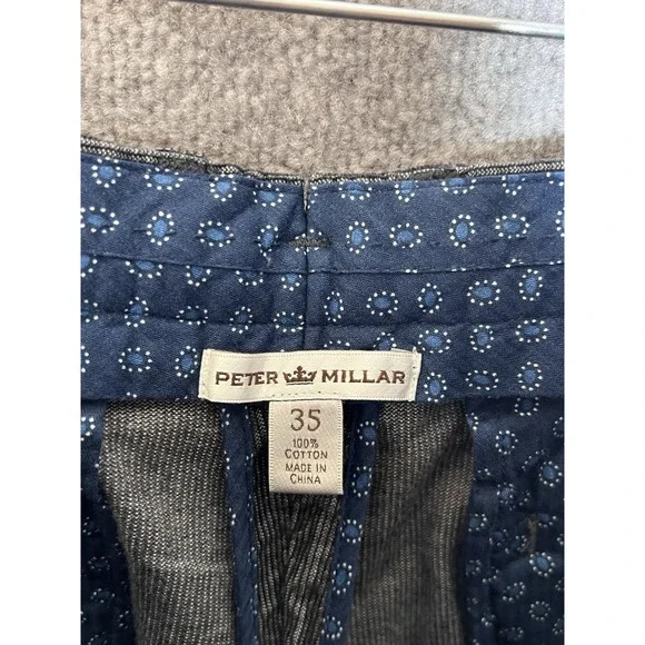 Peter Millar Soft Corduroy Pants Mens Size 35x36 Gray Black Cotton Chino Pockets - Picture 3 of 9